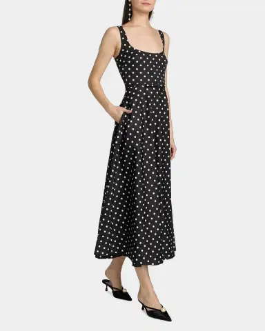 As It May Classic Polka Dot Midi-Dress | Thumbnail 2 As It May Classic Polka Dot Midi-Dress | Thumbnail 2