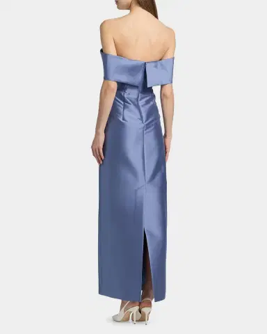 SACHIN & BABI Michelle Bow Satin Gown | Thumbnail 3 SACHIN & BABI Michelle Bow Satin Gown | Thumbnail 3