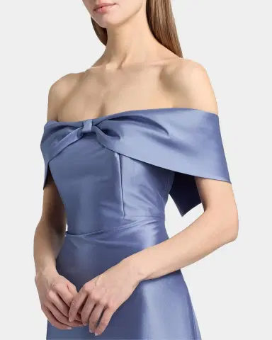 SACHIN & BABI Michelle Bow Satin Gown | Thumbnail 5 SACHIN & BABI Michelle Bow Satin Gown | Thumbnail 5