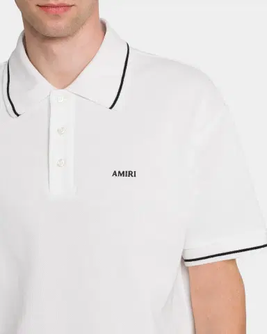 AMIRI Logo Cotton Polo Shirt | Thumbnail 4 AMIRI Logo Cotton Polo Shirt | Thumbnail 4