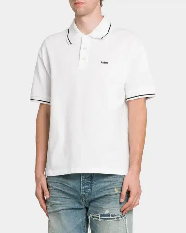 AMIRI Logo Cotton Polo Shirt | Thumbnail 5 AMIRI Logo Cotton Polo Shirt | Thumbnail 5