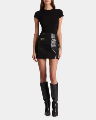 Alice + Olivia Sydney Mix Media Minidress | Thumbnail 2