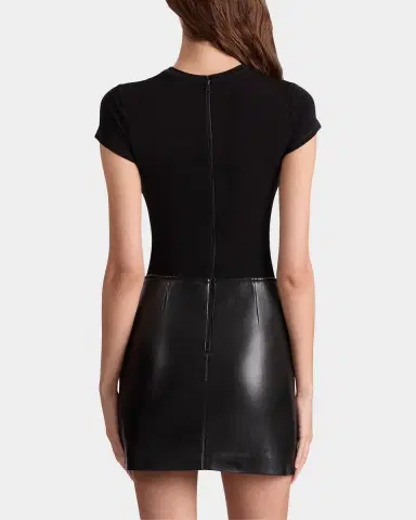 Alice + Olivia Sydney Mix Media Minidress | Thumbnail 5