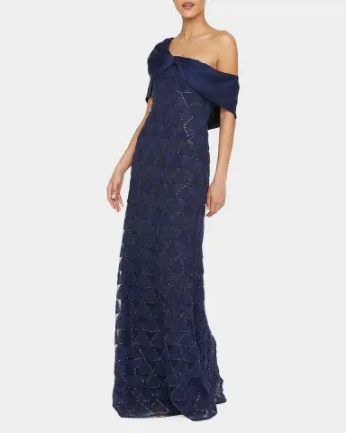 THEIA Anabella Textured Tulle Gown | Thumbnail 6 THEIA Anabella Textured Tulle Gown | Thumbnail 6