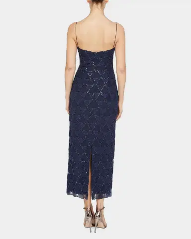 Theia Elsy Beaded Tulle Cocktail Dress | Thumbnail 2 Theia Elsy Beaded Tulle Cocktail Dress | Thumbnail 2