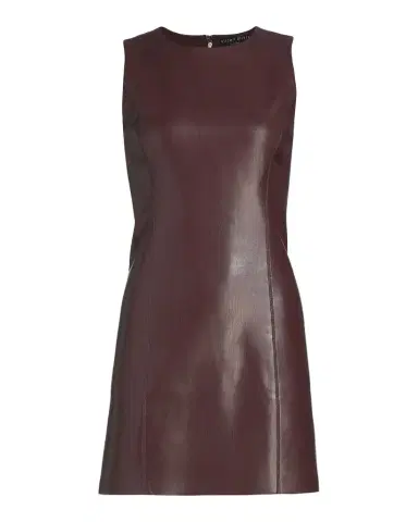 Alice + Olivia Lena Vegan Leather Minidress | Thumbnail 1