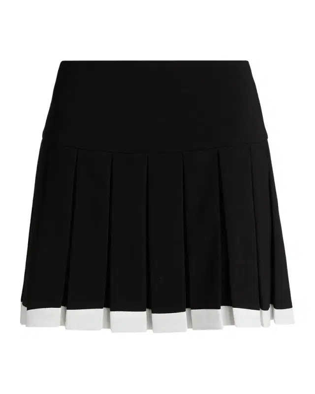 Emilie Box Pleated Miniskirt