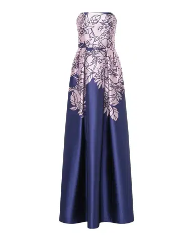 Kay Unger New York Leona Floral Strapless Gown | Thumbnail 1 Kay Unger New York Leona Floral Strapless Gown | Thumbnail 1