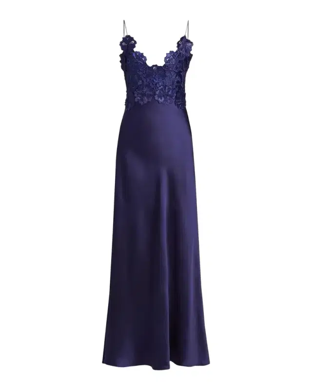 As It May Luella Floral Lace Appliqué Gown