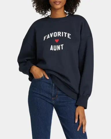 Favorite Daughter Favorite Aunt Heart Logo Sweatshirt | Thumbnail 4 Favorite Daughter Favorite Aunt Heart Logo Sweatshirt | Thumbnail 4