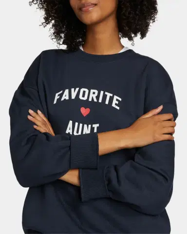 Favorite Daughter Favorite Aunt Heart Logo Sweatshirt | Thumbnail 5 Favorite Daughter Favorite Aunt Heart Logo Sweatshirt | Thumbnail 5