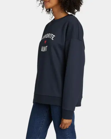 Favorite Daughter Favorite Aunt Heart Logo Sweatshirt | Thumbnail 7 Favorite Daughter Favorite Aunt Heart Logo Sweatshirt | Thumbnail 7