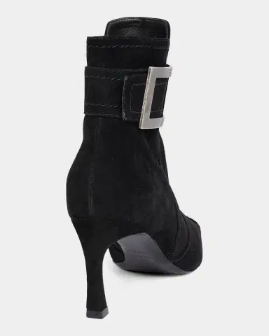 Roger Vivier Trompette 70MM Suede Booties | Thumbnail 2 Roger Vivier Trompette 70MM Suede Booties | Thumbnail 2