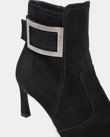 Roger Vivier Trompette 70MM Suede Booties | Thumbnail 3 Roger Vivier Trompette 70MM Suede Booties | Thumbnail 3