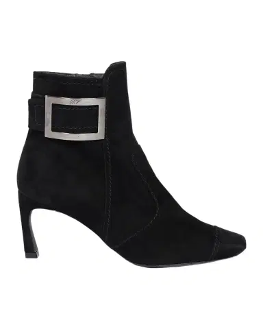 Roger Vivier Trompette 70MM Suede Booties | Thumbnail 1 Roger Vivier Trompette 70MM Suede Booties | Thumbnail 1