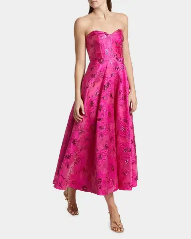 As It May Keyla Jacquard Strapless Midi-Dress | Thumbnail 2 As It May Keyla Jacquard Strapless Midi-Dress | Thumbnail 2
