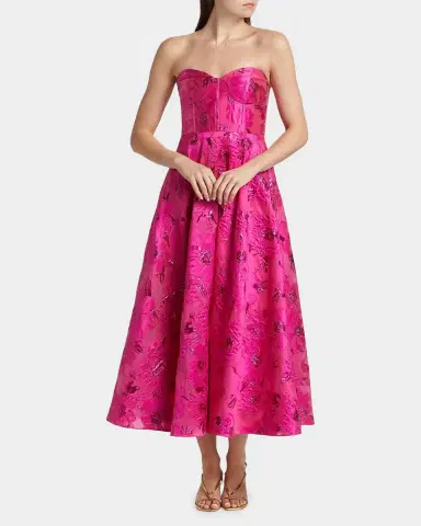 As It May Keyla Jacquard Strapless Midi-Dress | Thumbnail 4 As It May Keyla Jacquard Strapless Midi-Dress | Thumbnail 4