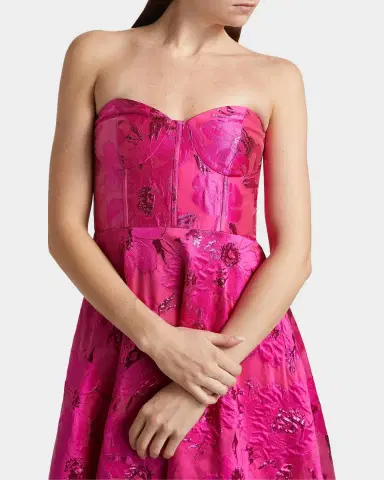 As It May Keyla Jacquard Strapless Midi-Dress | Thumbnail 5 As It May Keyla Jacquard Strapless Midi-Dress | Thumbnail 5