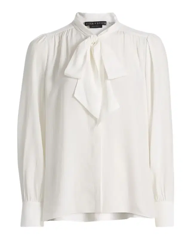 ALICE + OLIVIA Thayer Tieneck Blouse