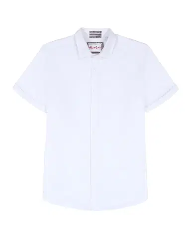 Robert Graham Sutton Solid Linen-Cotton Shirt | Thumbnail 1 Robert Graham Sutton Solid Linen-Cotton Shirt | Thumbnail 1