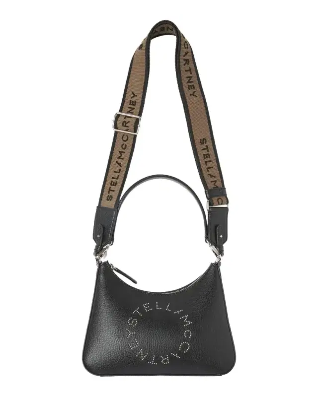Studded Logo Shoulder Bag