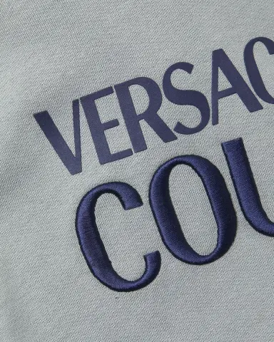 Versace Jeans Couture Logo Cotton Hoodie | Thumbnail 5 Versace Jeans Couture Logo Cotton Hoodie | Thumbnail 5