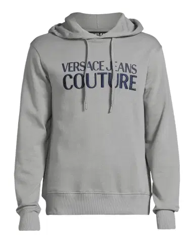 Versace Jeans Couture Logo Cotton Hoodie | Thumbnail 1 Versace Jeans Couture Logo Cotton Hoodie | Thumbnail 1