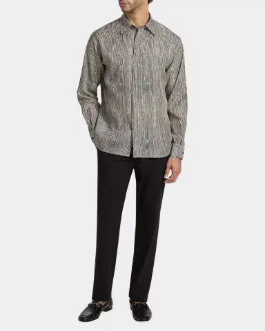 Emporio Armani Irregular Stripe Sport Shirt | Thumbnail 2 Emporio Armani Irregular Stripe Sport Shirt | Thumbnail 2