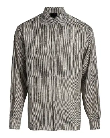 Emporio Armani Irregular Stripe Sport Shirt | Thumbnail 1 Emporio Armani Irregular Stripe Sport Shirt | Thumbnail 1