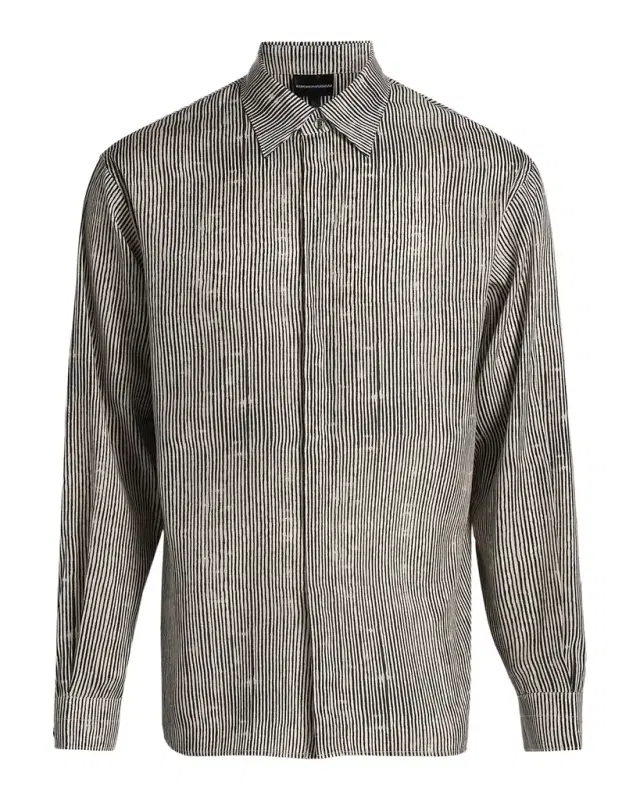 Emporio Armani Irregular Stripe Sport Shirt