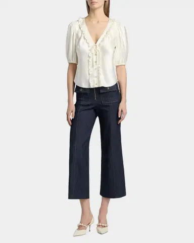 Cinq à Sept Seraphina Ruffle Blouse | Thumbnail 2 Cinq à Sept Seraphina Ruffle Blouse | Thumbnail 2