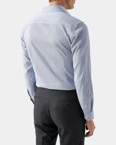 Eton Striped Twill Contemporary-Fit Dress Shirt | Thumbnail 2 Eton Striped Twill Contemporary-Fit Dress Shirt | Thumbnail 2
