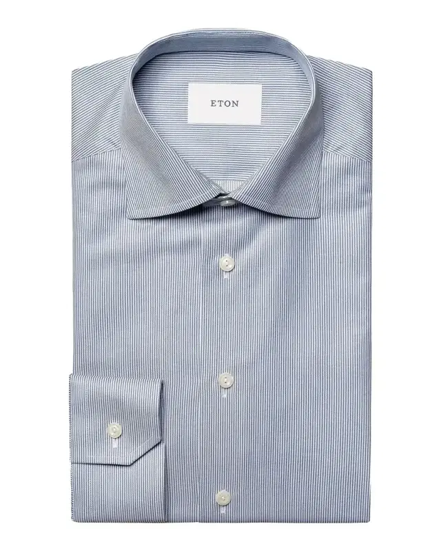 Striped Twill Contemporary-Fit Dress Shirt
