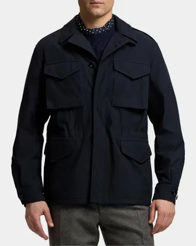 Ralph Lauren Purple Label Performance Silk Four-Pocket Jacket | Thumbnail 3 Ralph Lauren Purple Label Performance Silk Four-Pocket Jacket | Thumbnail 3