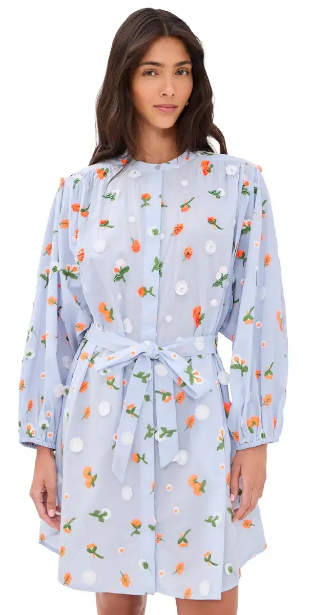 Jalen Embroidered Dress Combo3 Nile Blue