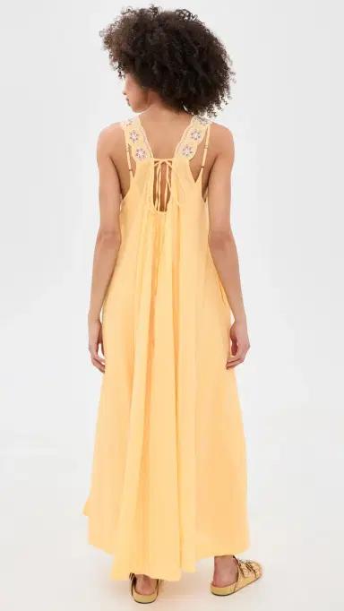 Free People To The Moon Maxi Dress Golden Haze M | Thumbnail 3