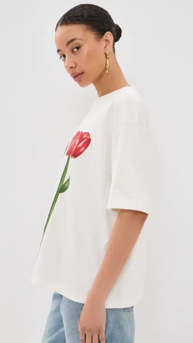 FARM Rio Tropical Rose Big T-Shirt Off-White | Thumbnail 4 FARM Rio Tropical Rose Big T-Shirt Off-White | Thumbnail 4