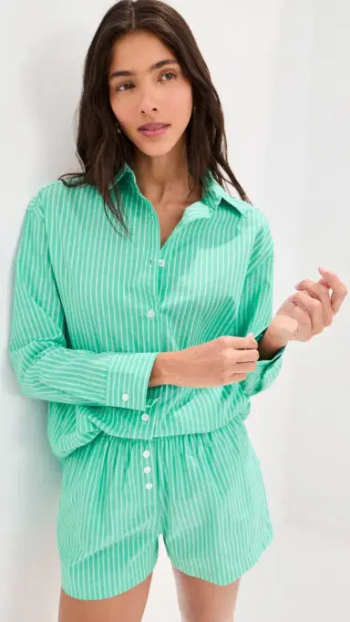 LE BOP Kali Tie Back Button Down | Thumbnail 2
