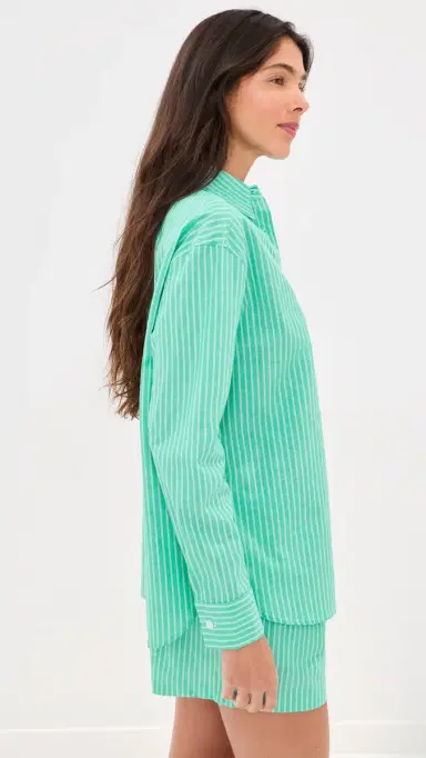 LE BOP Kali Tie Back Button Down | Thumbnail 4