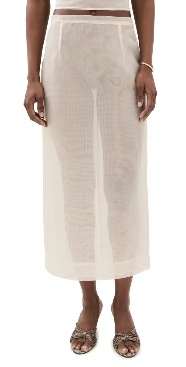Organza Pencil Skirt Crepe