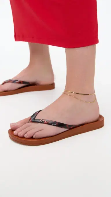 Ipanema Anat Connect Fem Flip Flops Brown/Clear | Thumbnail 3