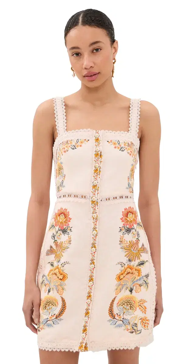 Ligia Sleeveless ini Dress Ligia Floral Light Pink