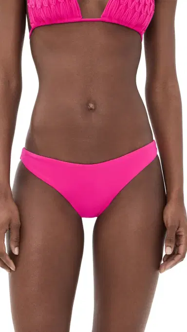 PQ Swim Basic Ruched Bikini Bottoms Petunia | Thumbnail 5