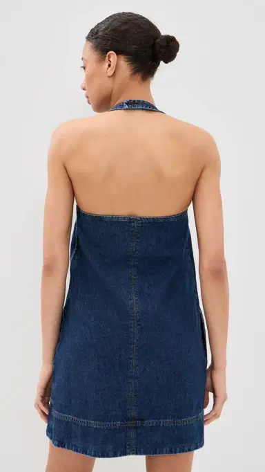 ALIGNE Sandy Denim Mini Dress Mid Blue | Thumbnail 3