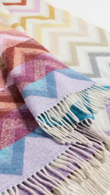 Missoni Watamu Throw Blanket Multicolor One Size | Thumbnail 3