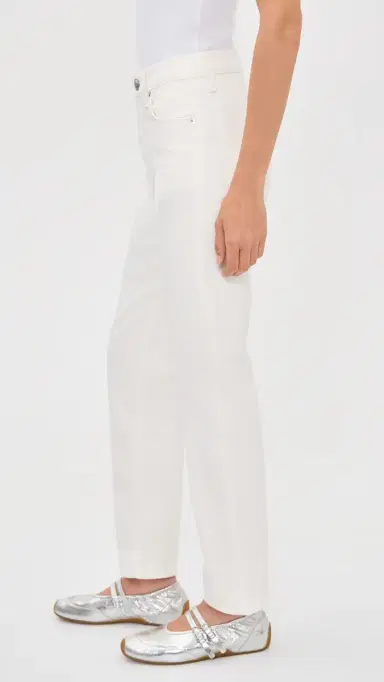 rag & bone Harlow Ankle Straight Jeans White | Thumbnail 4