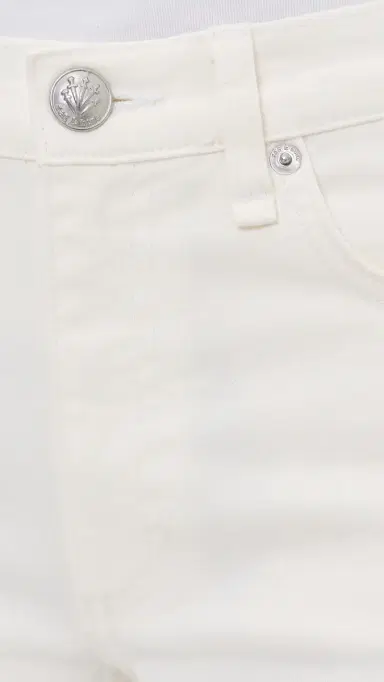 rag & bone Harlow Ankle Straight Jeans White | Thumbnail 6