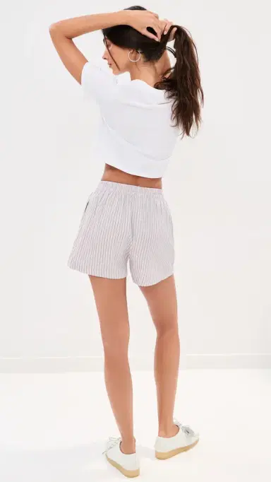 LE BOP Cecilia Shorts Grey tripe | Thumbnail 3