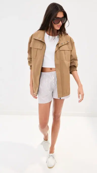 LE BOP Cecilia Shorts Grey tripe | Thumbnail 5