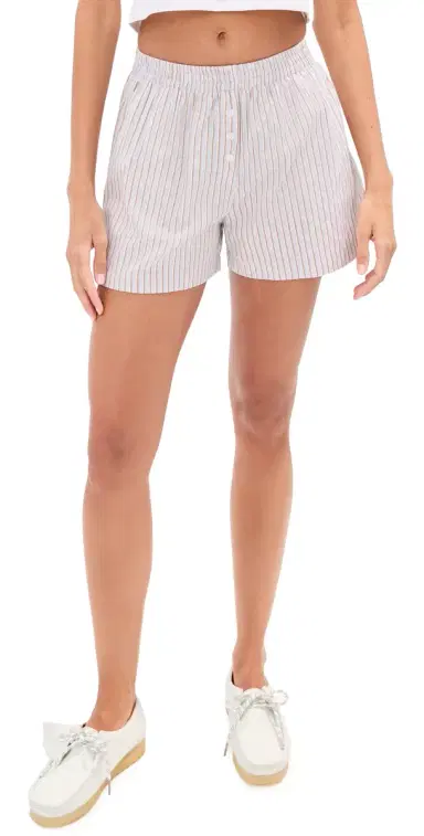 LE BOP Cecilia Shorts Grey tripe | Thumbnail 1